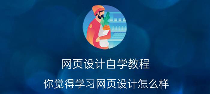 网页设计自学教程 你觉得学习网页设计怎么样？